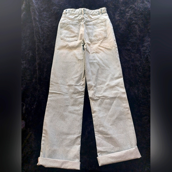 ZARA Size 2 Wide Leg High Rise Jeans 💜 - Picture 6 of 6